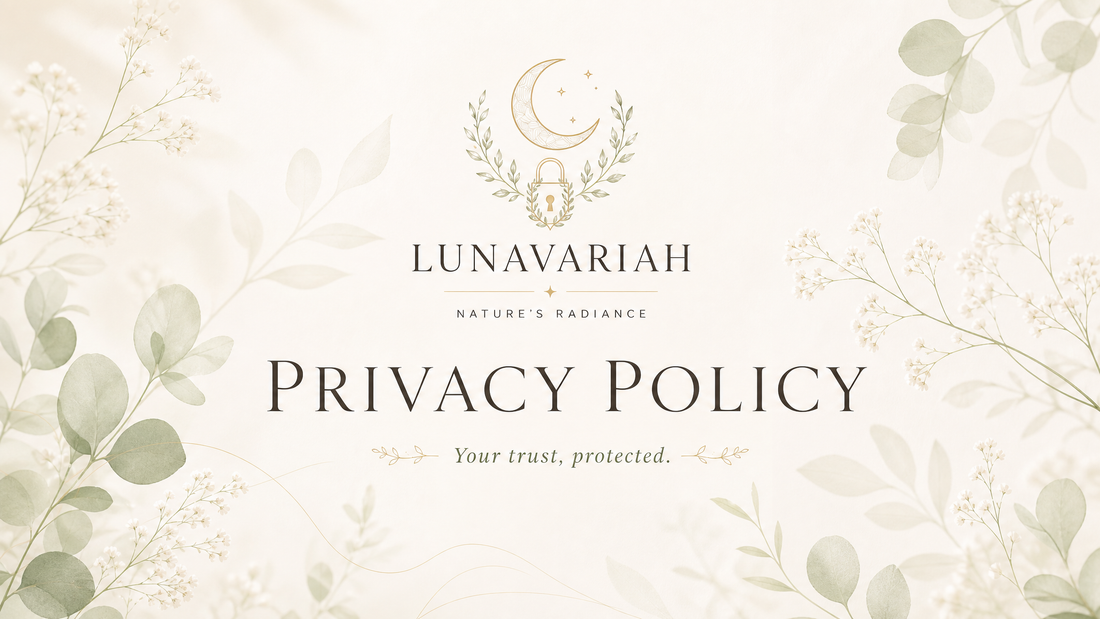 Lunavariah — Privacy Policy. Your trust, protected.