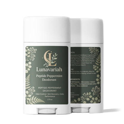 2 Pack Peptide Peppermint Deodorant