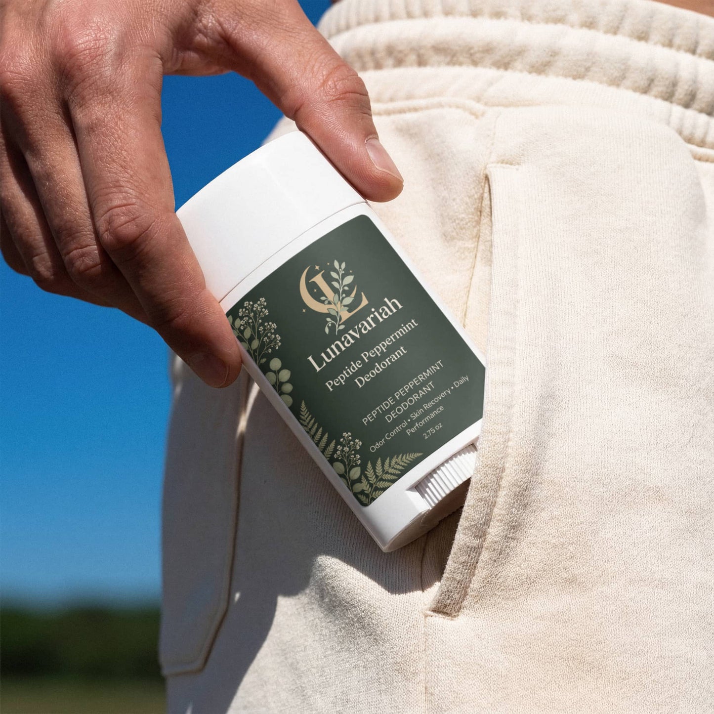 2 Pack Peptide Peppermint Deodorant